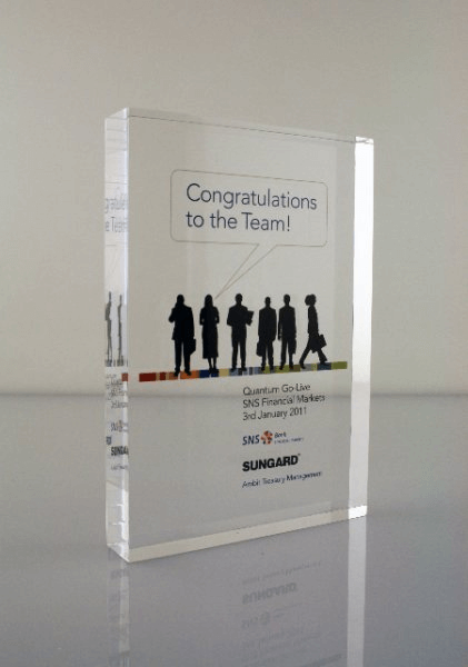 clear acrylic award